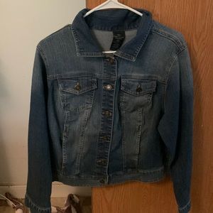 Cropped jean jacket